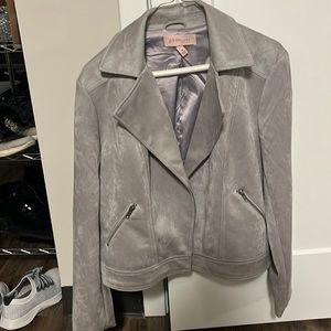 Grey Suede Jacket